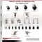 Service Caster 5 Inch 316SS Soft Rubber Swivel 1-5/8 Inch Expanding Stem Caster Set Brake SCC SCC-SS316EX20S514-SRS-TLB-158-4 - alternate 2
